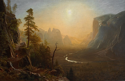 Yosemite Valley, Glacier Point Trail Albert Bierstadt